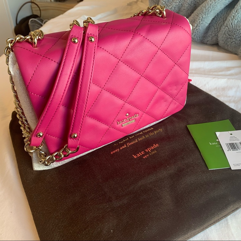 Kate Spade Emerson Place Quilted Bag Berry